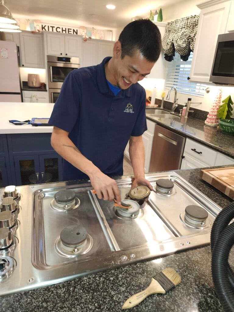 cleaning gas cooktop burner caps mesa az