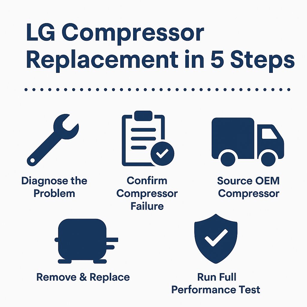 LG Refrigerator Compressor Replacement in Phoenix, Scottsdale & Sun Lakes
