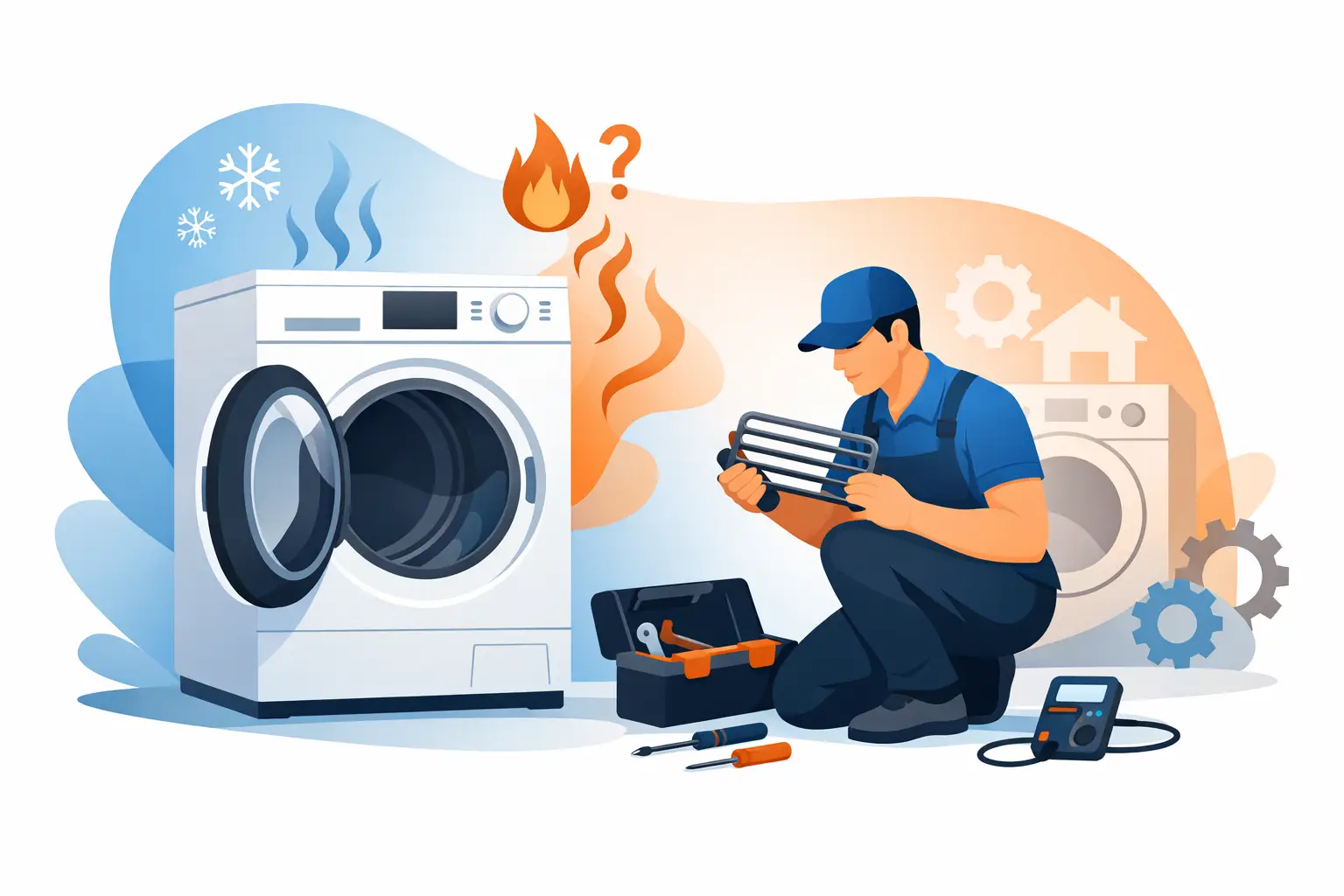 Dryer Not Heating Repair That Solves the Problem